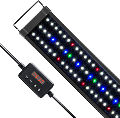 Classicled Plus LED Aquarium Light with Timer, 32 Watts for 48 to 54 Inch Aquariums, Featuring Daylight and Moonlight Cycles