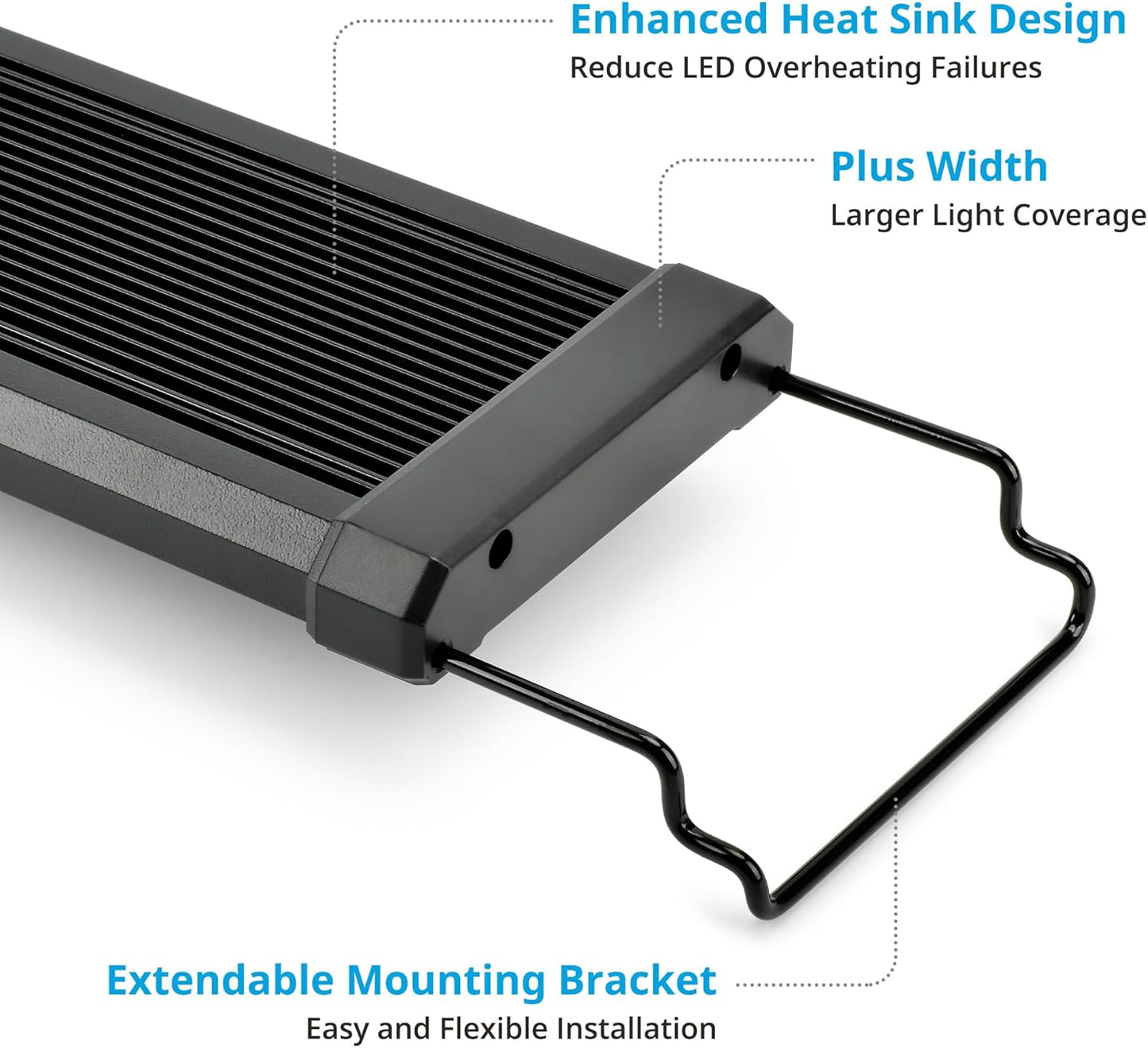 Classicled Plus LED Aquarium Light with Timer, 32 Watts for 48 to 54 Inch Aquariums, Featuring Daylight and Moonlight Cycles